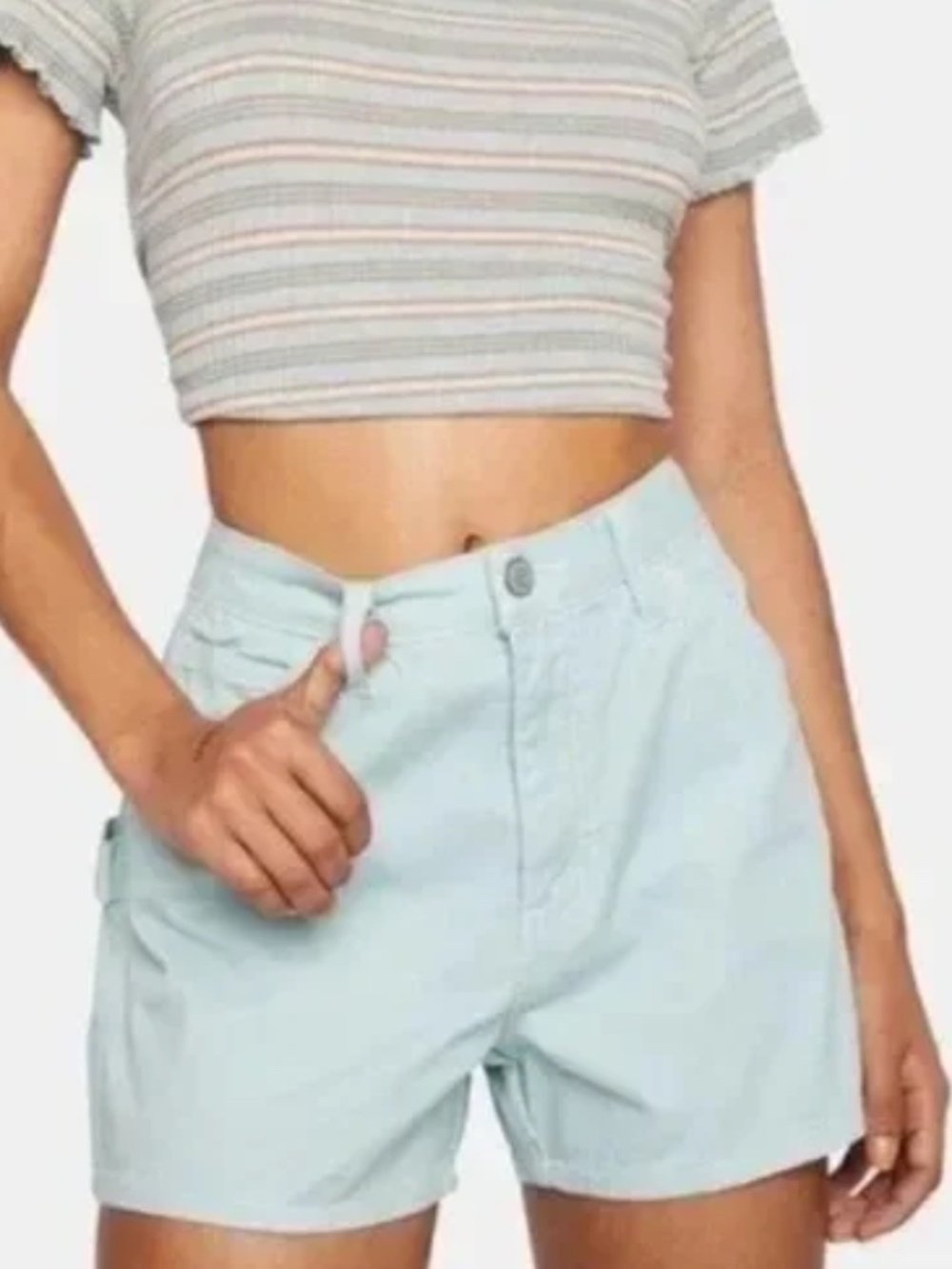 NEW Dickies High Rise Carpenter Shorts in Blue Fade
